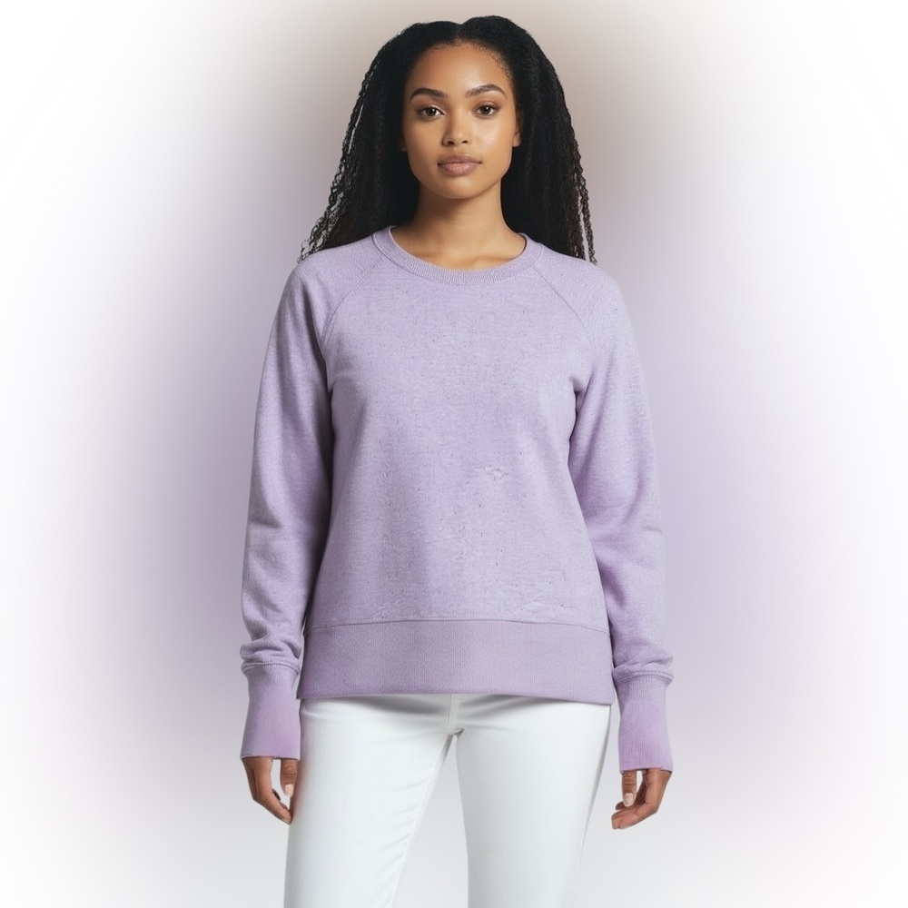Athleta Pink Berry Balance Pullover Crewneck Sweatshirt Women’s Size M
